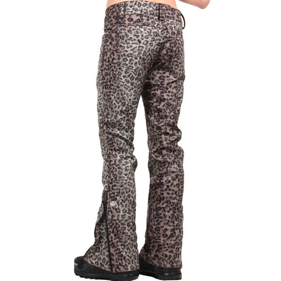 686 Leopard Print Womens Skinny Fit Ski 
